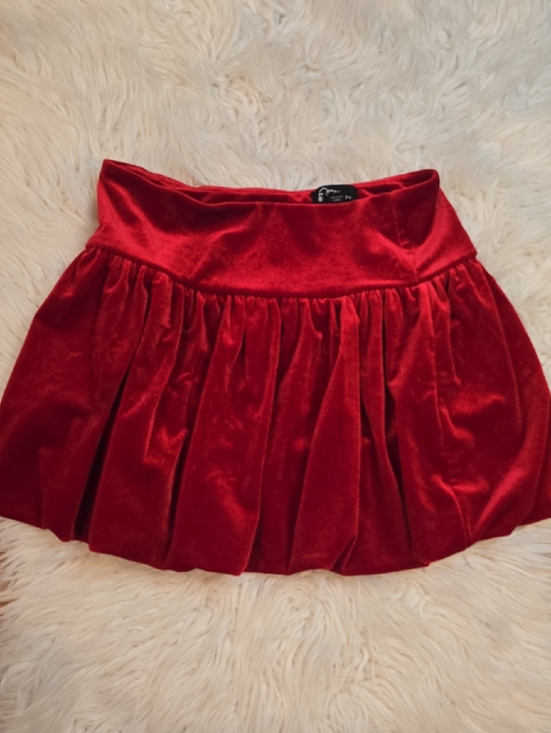 art class Other - art class Red Velvet Pleated Mini Skirt